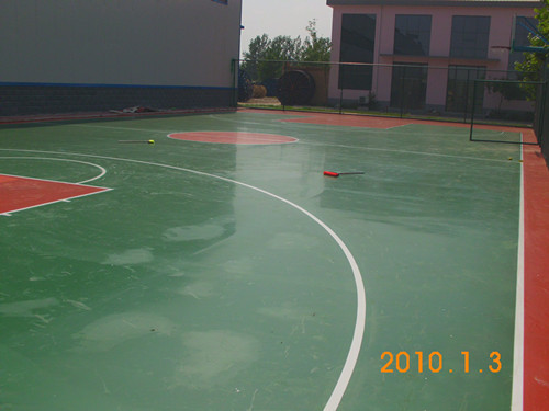 塑膠pu羽毛球場施工